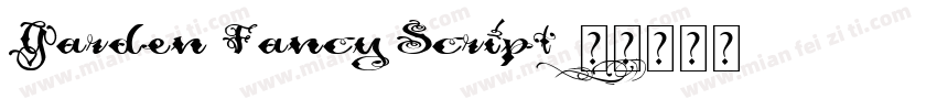 Garden Fancy Script字体转换